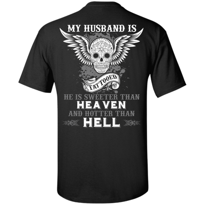 My Husband Is Tattooted-T-Shirt & Hoodie-Classic T-Shirt-Black