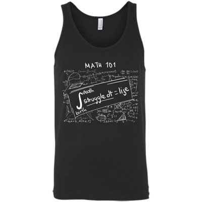 Death Birth Stuggle dt = life, LIFE IS MATH-T-Shirt & Hoodie-Unisex Tank-Black