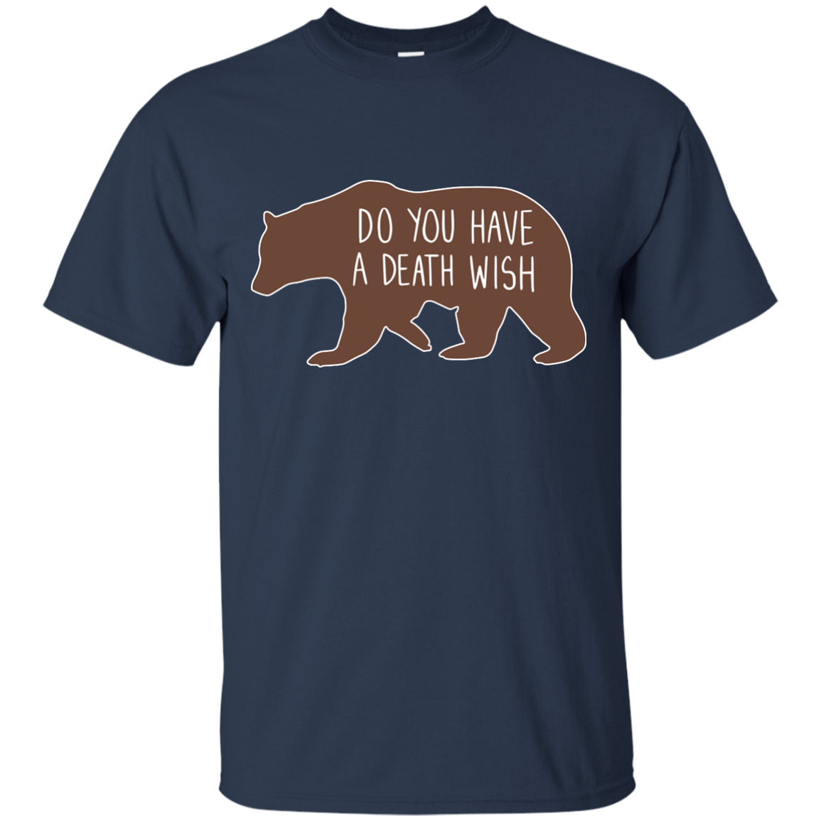 Proper way to pet a Bear lover-T-Shirt & Hoodie-Classic T-Shirt-Navy