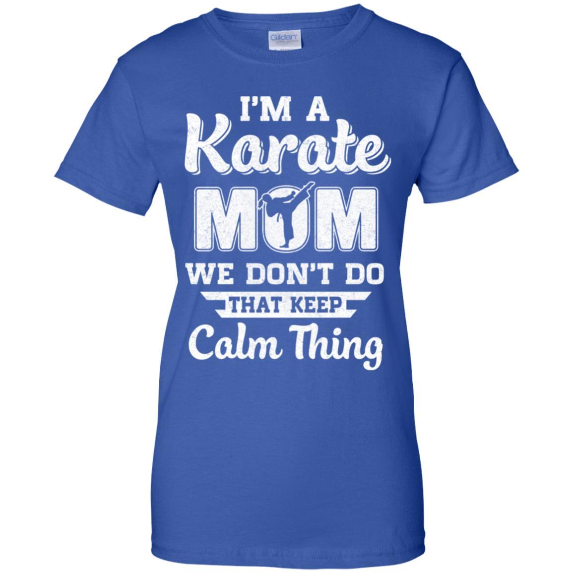 Funny Karate Mom Fighting Kyokushin Gifts-T-Shirt & Hoodie-Women's T-Shirt-Royal