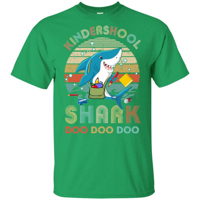 Kindergarten Shark Doo Doo Doo Funny Back To School Youth-Youth Shirt-Youth T-Shirt-Irish Green