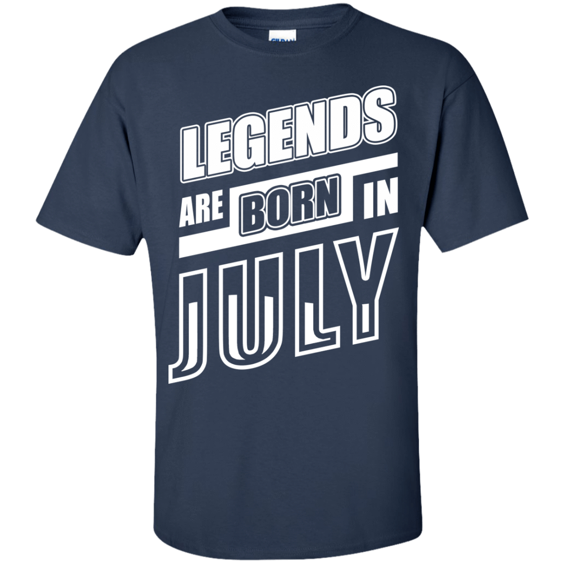 Legends are born in JULY-T-Shirt & Hoodie-Classic T-Shirt-Navy