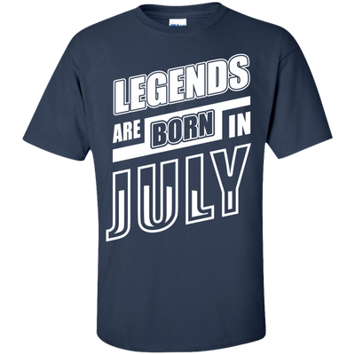 Legends are born in JULY-T-Shirt & Hoodie-Classic T-Shirt-Navy