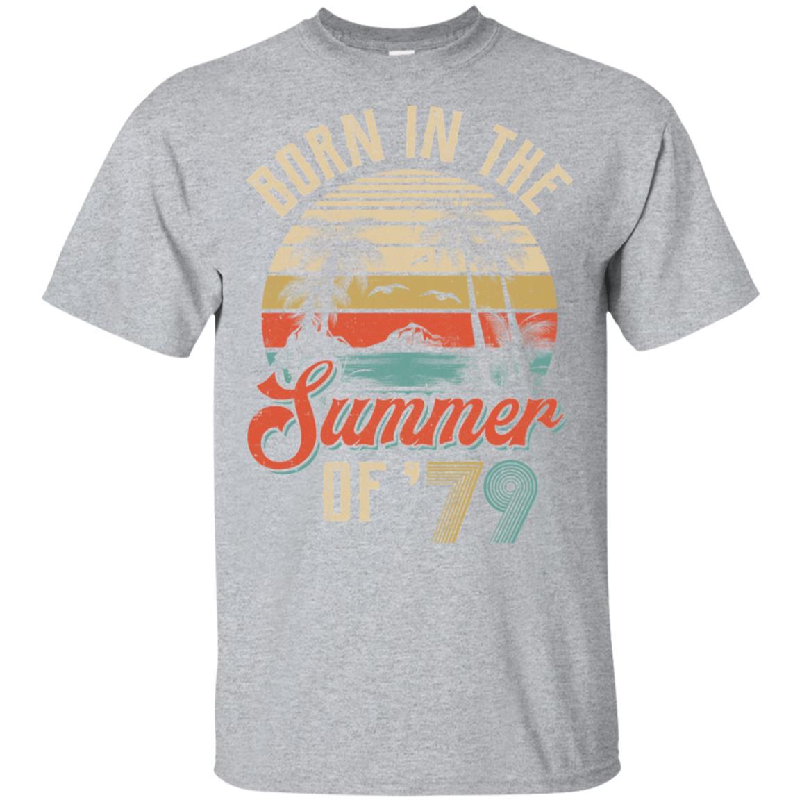 Classic Vintage 1979 42th Birthday Gift Summer Of 79-T-Shirt & Hoodie-Classic T-Shirt-Sport Grey