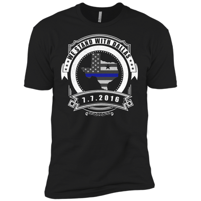 We stand with Dallas 7/7/2016-T-Shirt & Hoodie-Premium T-Shirt-Black