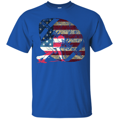 Tackle Football America Flag-T-Shirt & Hoodie-Classic T-Shirt-Royal