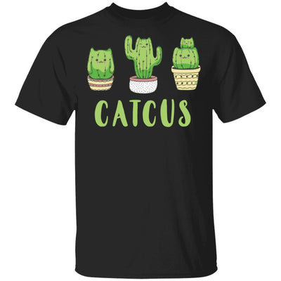 Catcus Funny Cat Cactus For Kitty Lovers-T-Shirt & Hoodie-Classic T-Shirt-Black