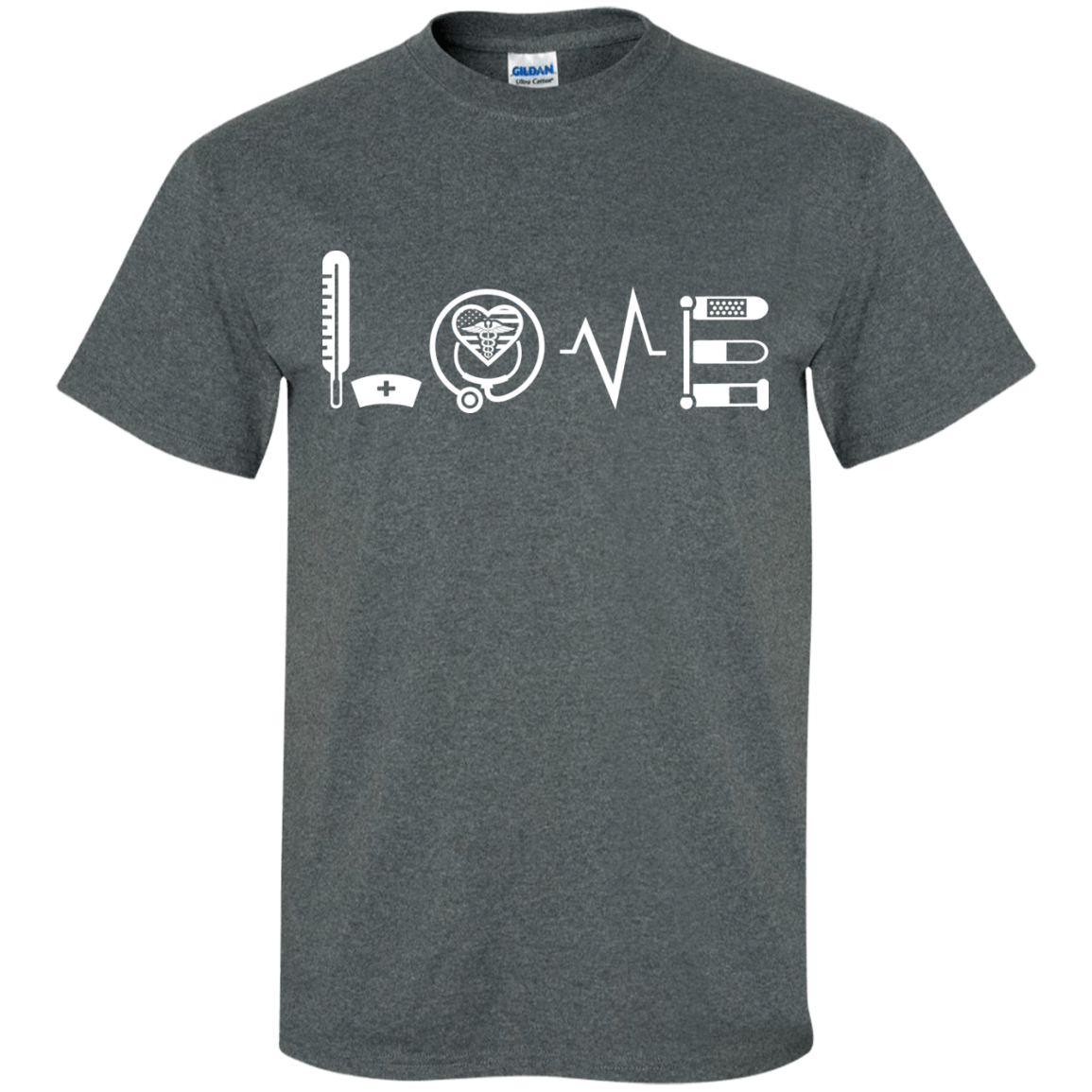 MY LOVE NURSING NURSE-T-Shirt & Hoodie-Classic T-Shirt-Dark Heather