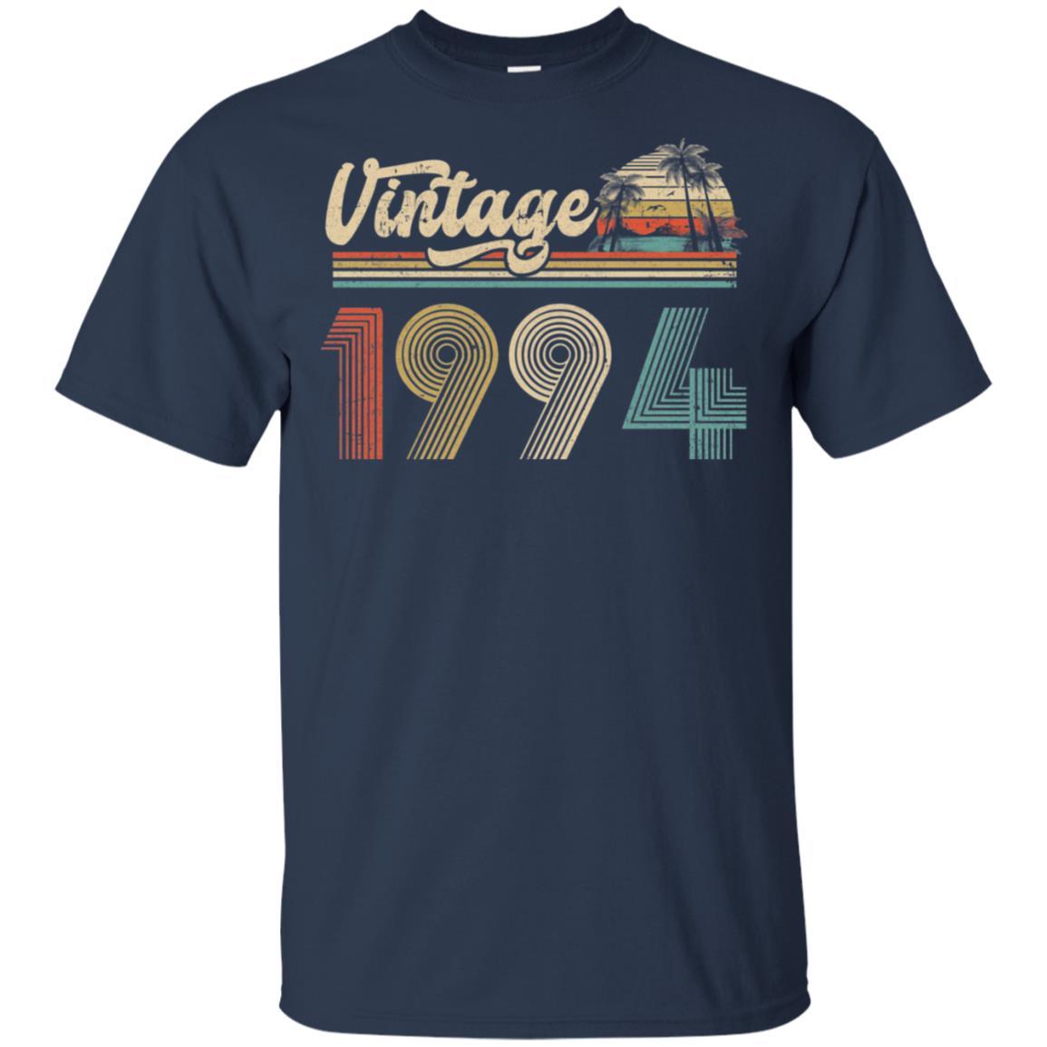 27th Birthday Gift Vintage 1994 Classic-T-Shirt & Hoodie-Classic T-Shirt-Navy