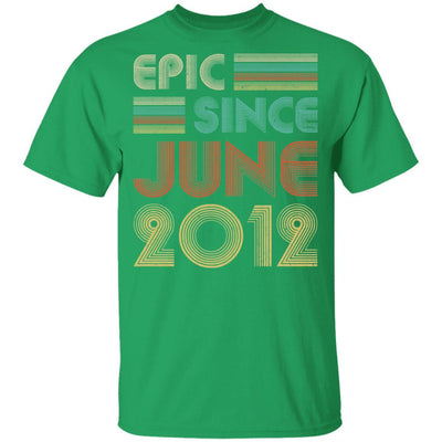 Epic Since June 2012 Vintage 9th Birthday Gifts Youth-Youth Shirt-Youth T-Shirt-Irish Green