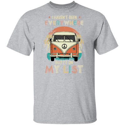 I Haven't Been Everywhere But It's On My List Travel-T-Shirt & Hoodie-Classic T-Shirt-Sport Grey