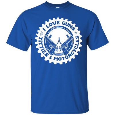 I Love Guns Titties Motorcycles-T-Shirt & Hoodie-Classic T-Shirt-Royal