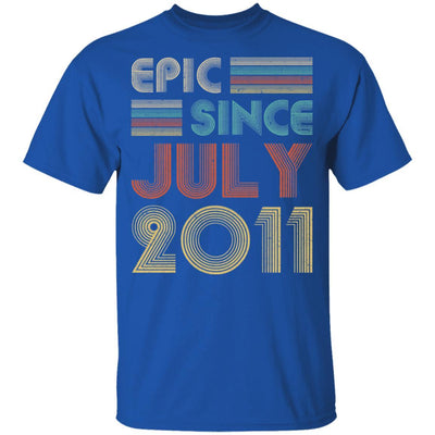 Epic Since July 2011 Vintage 10th Birthday Gifts Youth-Youth Shirt-Youth T-Shirt-Royal