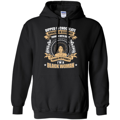 Toasted With Beauty I'm A Black Woman-T-Shirt & Hoodie-Pullover Hoodie-Black