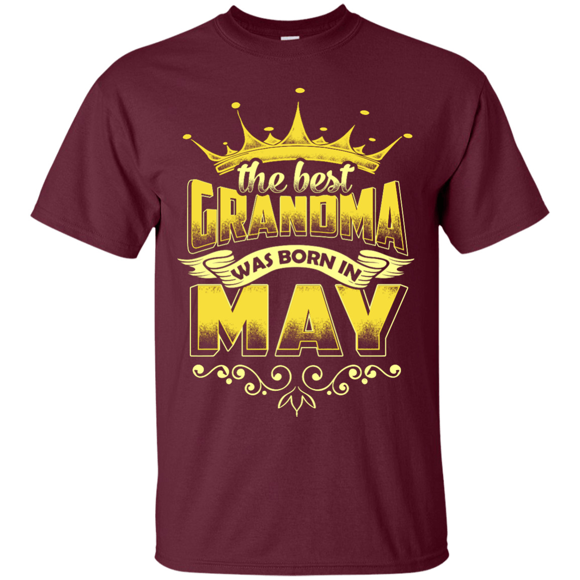 The Best Grandma Was Born In May-T-Shirt & Hoodie-Classic T-Shirt-Maroon