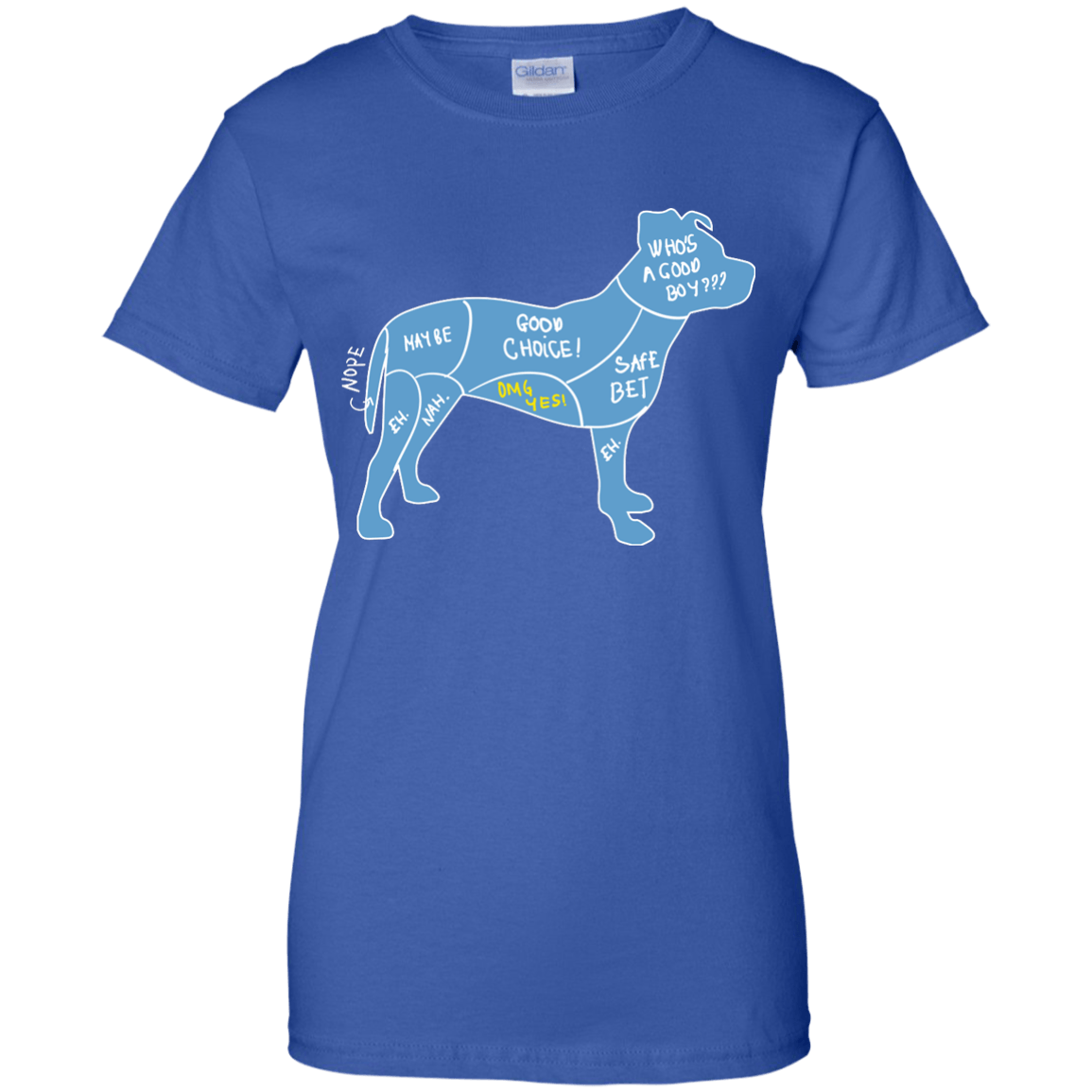 Proper Way To Pet A Dog Pitbull Lover-T-Shirt & Hoodie-Women's T-Shirt-Royal