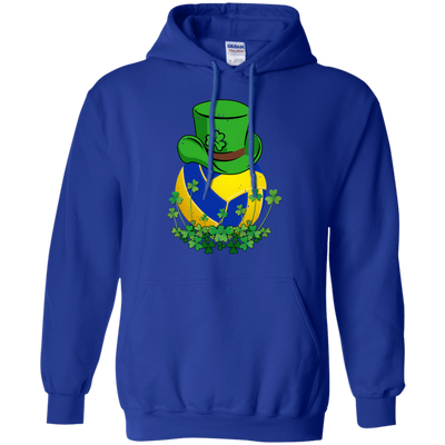 Shamrock Volleyball Leprechaun St Patricks Day-T-Shirt & Hoodie-Pullover Hoodie-Royal