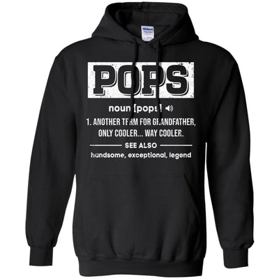 Pops Gifts Grandpa Definition Fathers Day-T-Shirt & Hoodie-Pullover Hoodie-Black