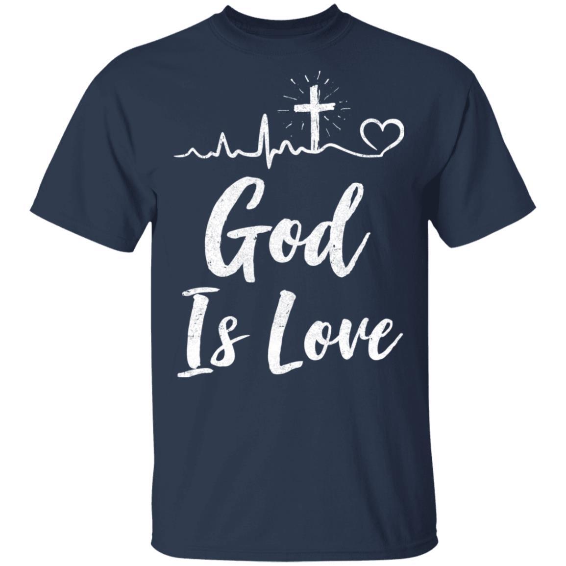 God Is Love Christian Gifts Women-T-Shirt & Tank Top-Classic T-Shirt-Navy