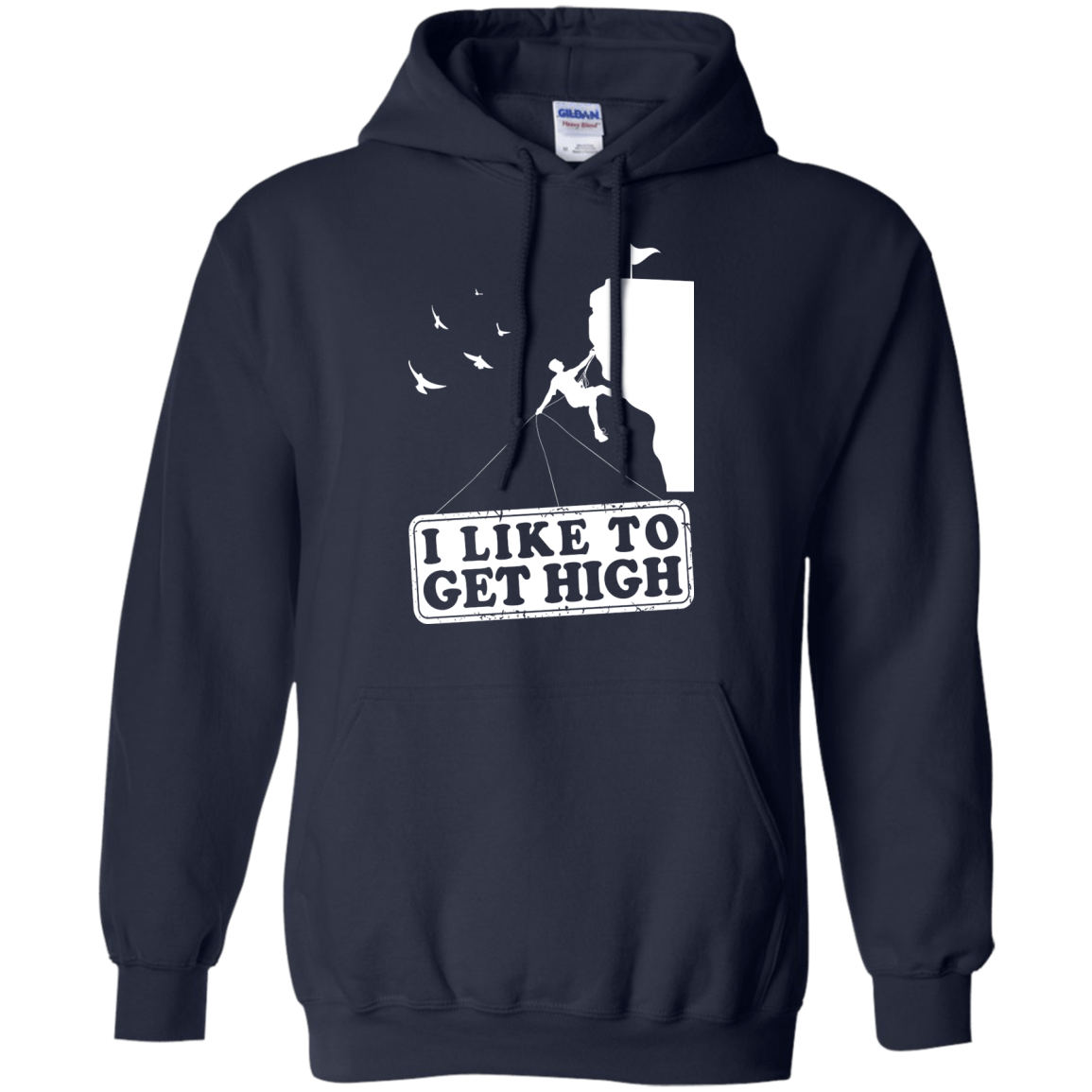 I Like To Get High-T-Shirt & Hoodie-Pullover Hoodie-Navy