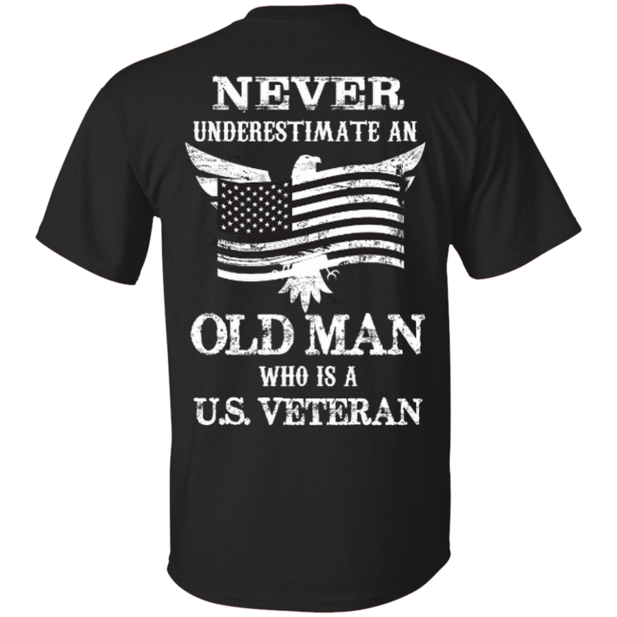 Never Undetimate US veteran-T-Shirt & Hoodie-Classic T-Shirt-Black