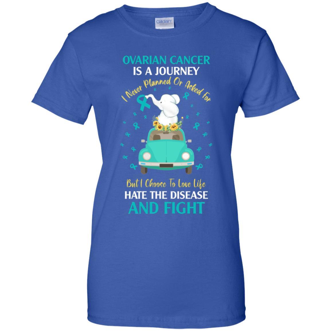 Ovarian Cancer Awareness Is A Journey-T-Shirt & Hoodie-Women's T-Shirt-Royal