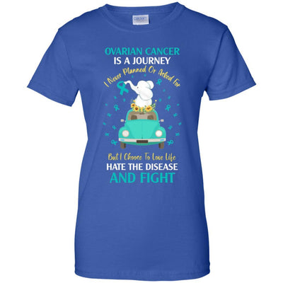 Ovarian Cancer Awareness Is A Journey-T-Shirt & Hoodie-Women's T-Shirt-Royal