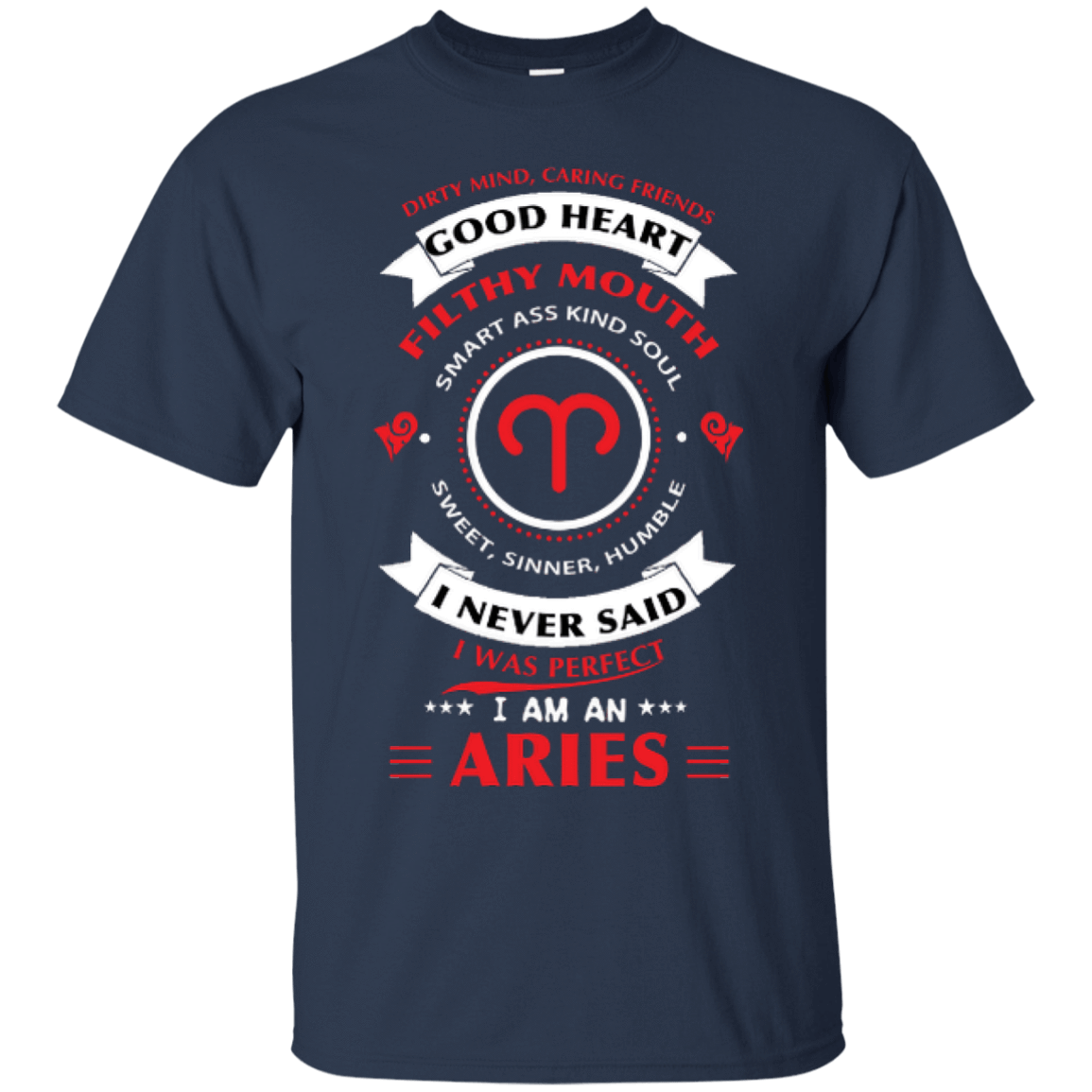 I'm An Aries-T-Shirt & Hoodie-Classic T-Shirt-Navy