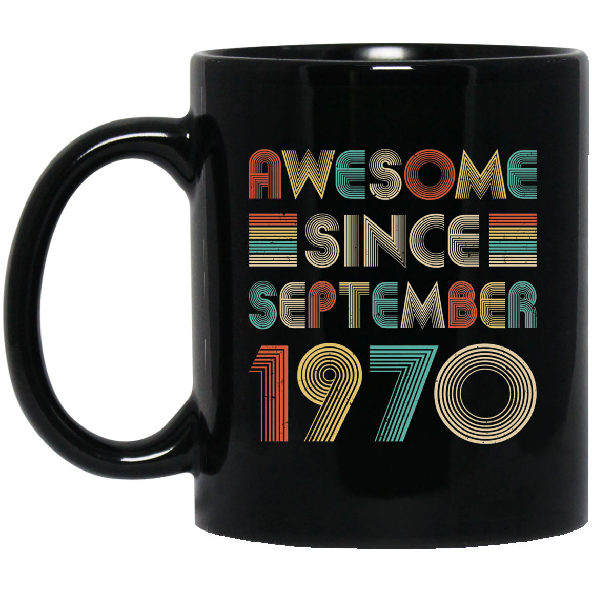 Awesome Since September 1970 Vintage 52th Birthday Gifts Mug