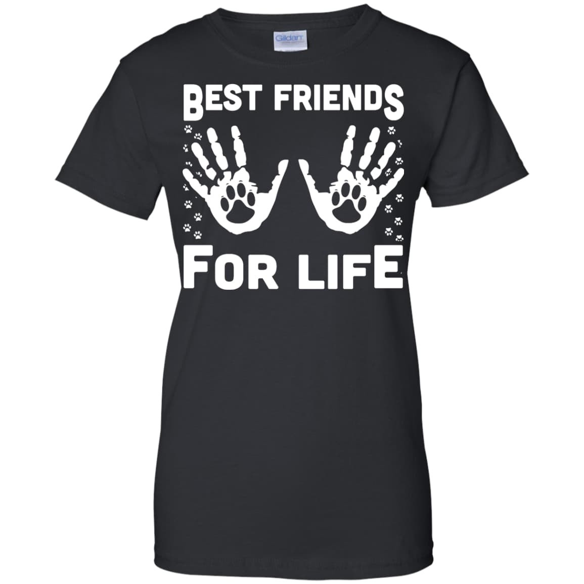Funny Cat Best Friends For Life-T-Shirt & Hoodie-Women's T-Shirt-Black