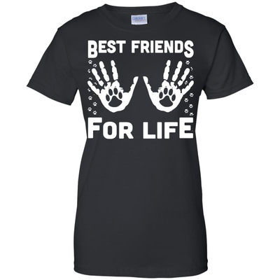 Funny Cat Best Friends For Life-T-Shirt & Hoodie-Women's T-Shirt-Black