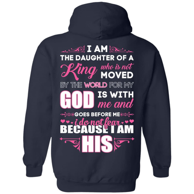 I Am The Daughter Of A King-T-Shirt & Hoodie-Pullover Hoodie-Navy