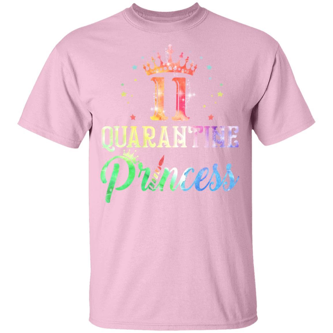 11 Quarantine Princess Happy Birthday Youth-Youth Shirt-Youth T-Shirt-Light Pink