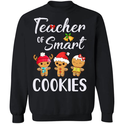 Teacher Of Smart Cookies-T-Shirt & Sweatshirt-Crewneck Sweatshirt-Black