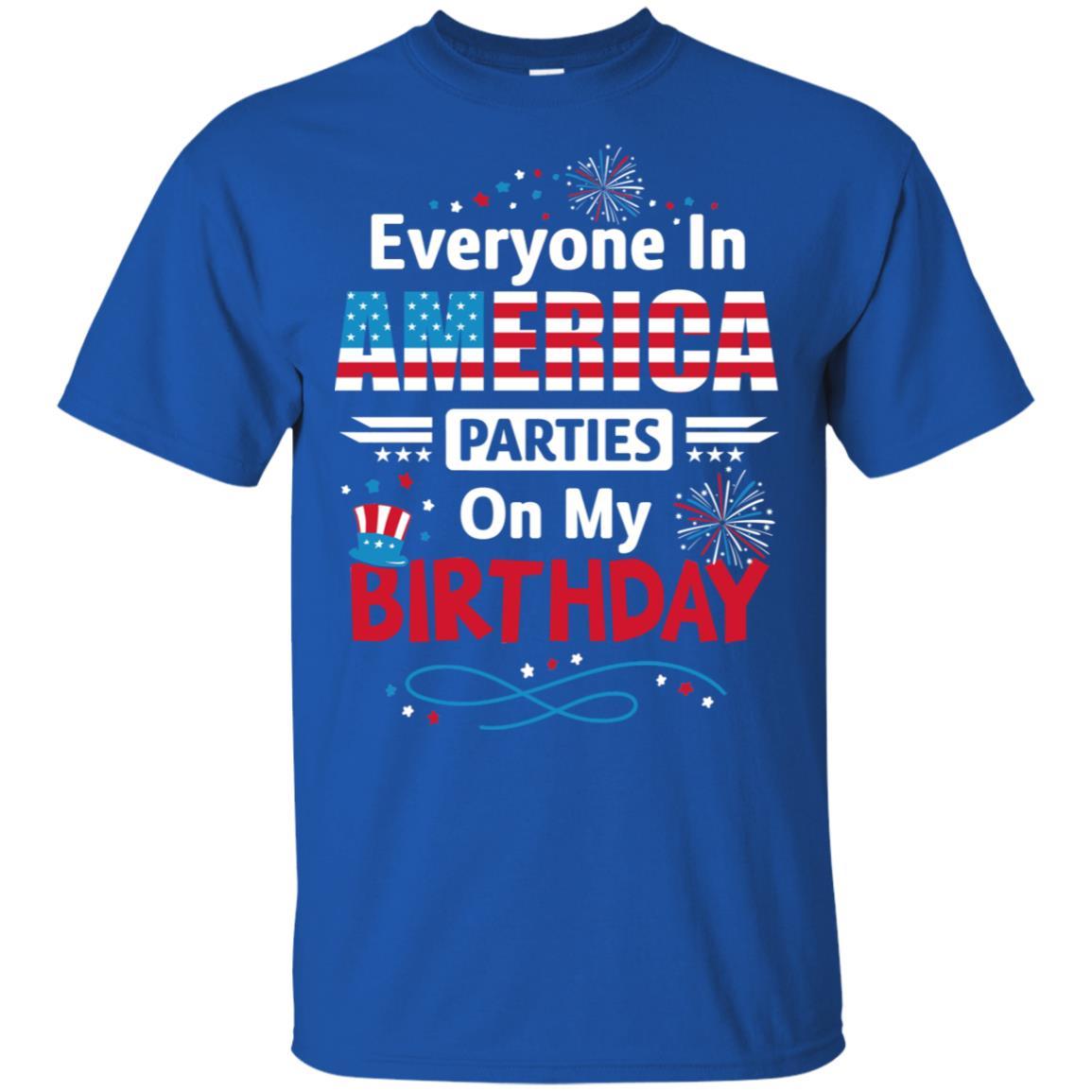 Born on July 4th Birthday Celebration Gifts-T-Shirt & Hoodie-Classic T-Shirt-Royal