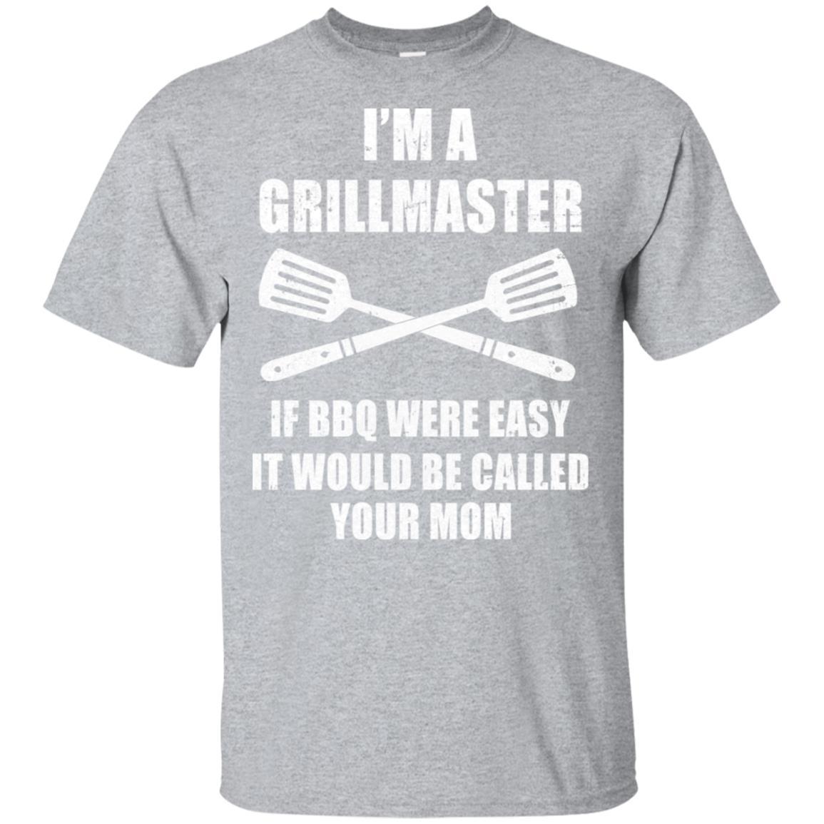 I'm A Grill Master Funny BBQ Barbecue Smoker Chef-T-Shirt & Hoodie-Classic T-Shirt-Sport Grey