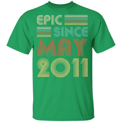Epic Since May 2011 Vintage 10th Birthday Gifts Youth-Youth Shirt-Youth T-Shirt-Irish Green