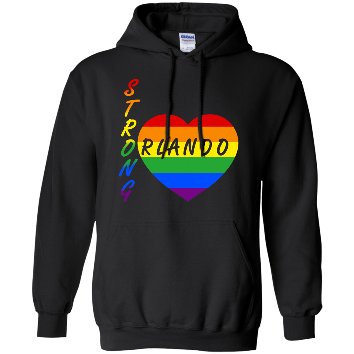 Strong Orlando-T-Shirt & Hoodie-Pullover Hoodie-Black