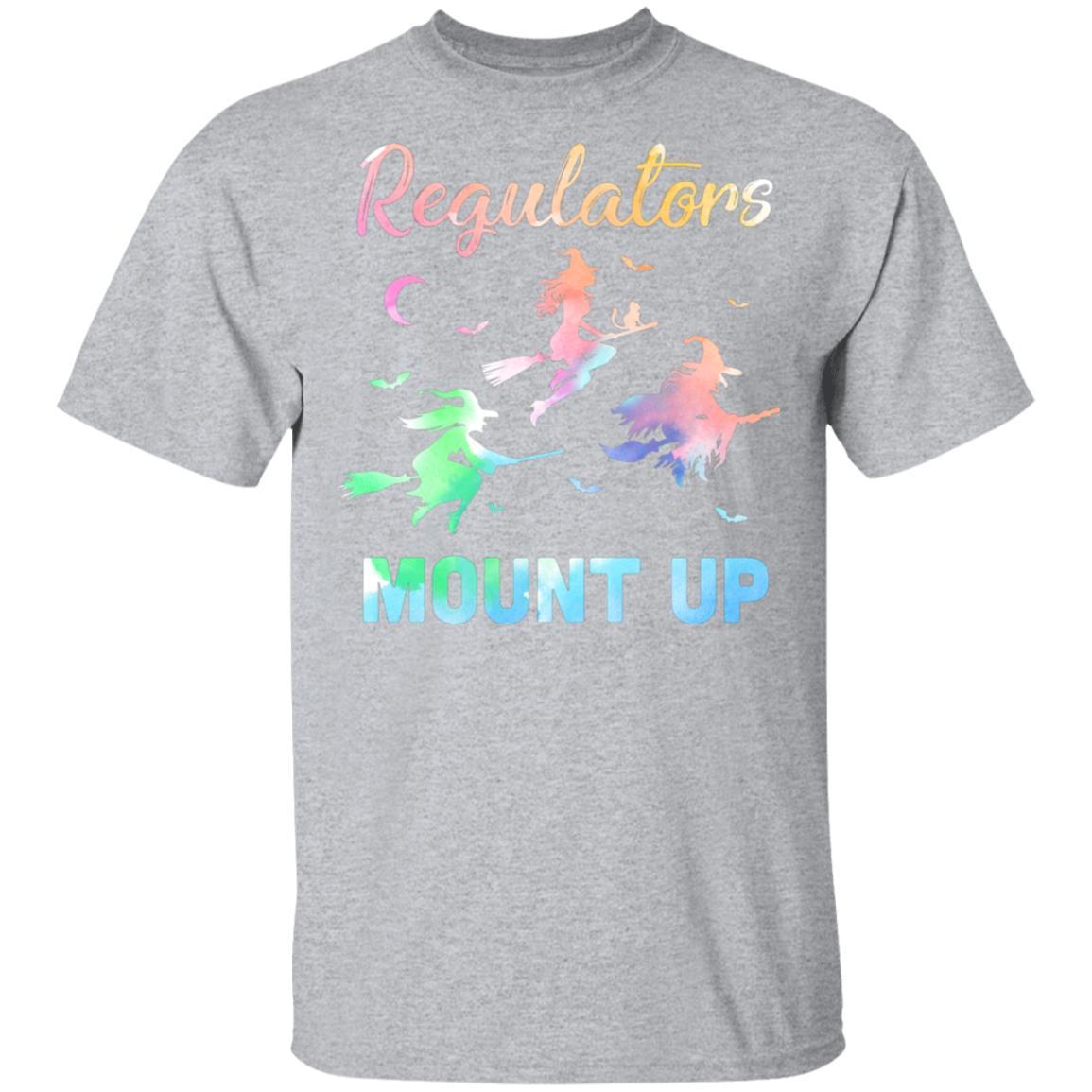 Regulators Mount Up Funny Halloween Witch For Women-T-Shirt & Tank Top-Classic T-Shirt-Sport Grey