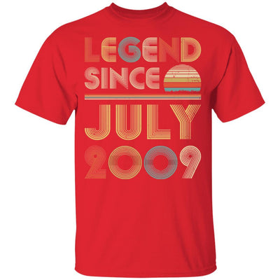 Legend Since July 2009 Vintage 12th Birthday Gifts Youth-Youth Shirt-Youth T-Shirt-Red