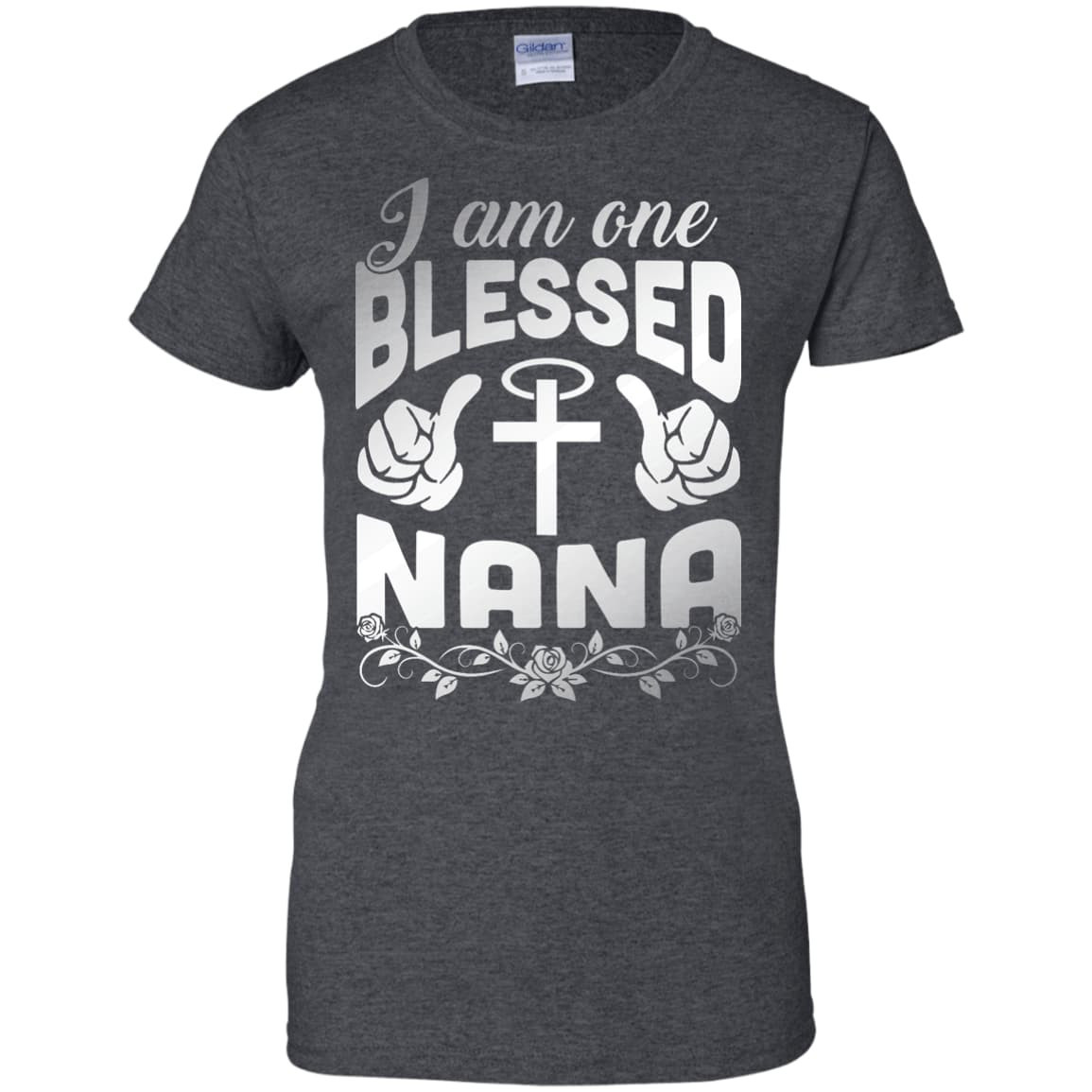 I Am One Blessed Nana-T-Shirt & Hoodie-Women's T-Shirt-Dark Heather