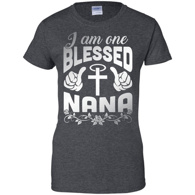 I Am One Blessed Nana-T-Shirt & Hoodie-Women's T-Shirt-Dark Heather