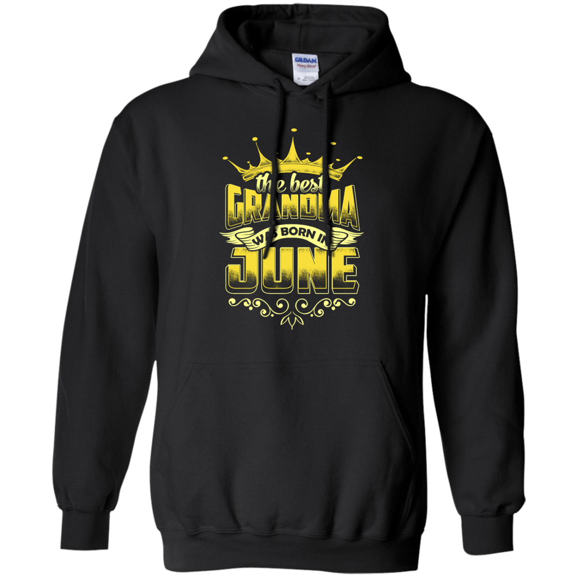 The Best Grandma Was Born In June-T-Shirt & Hoodie-Pullover Hoodie-Black