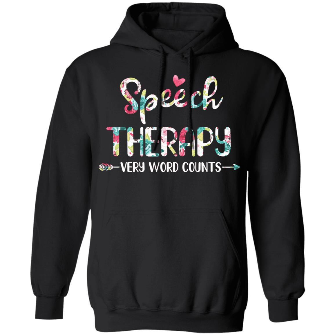Speech Therapy Language Pathologist Gift-T-Shirt & Hoodie-Pullover Hoodie-Black
