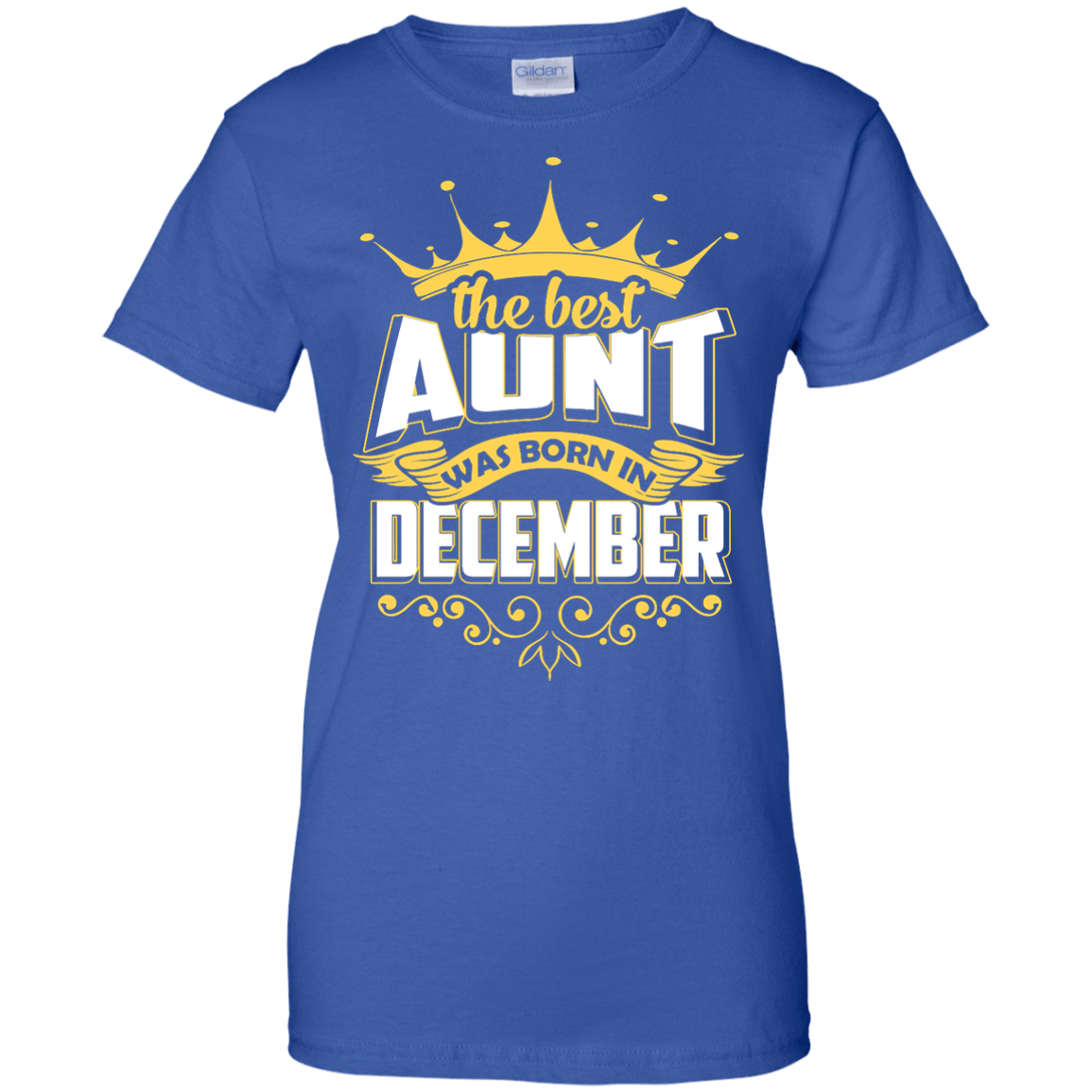 The Best Aunt Was Born In December-T-Shirt & Hoodie-Women's T-Shirt-Royal