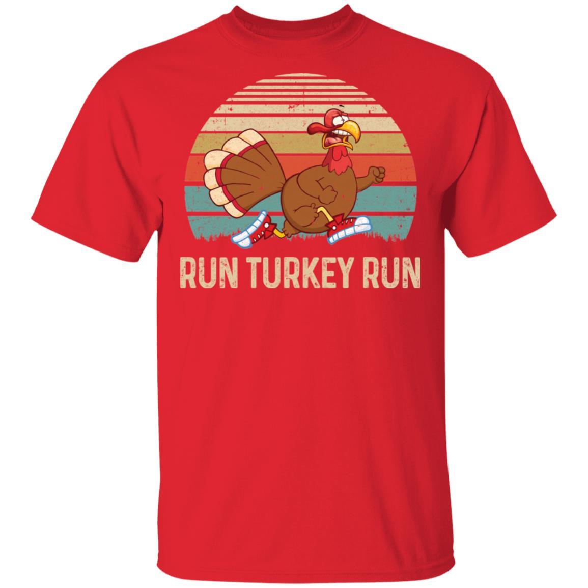 Run Like A Turkey On Thanksgiving Funny Running Runner Gift-T-Shirt & Sweatshirt-Classic T-Shirt-Red