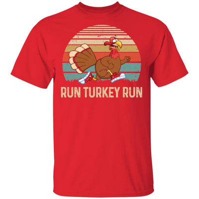 Run Like A Turkey On Thanksgiving Funny Running Runner Gift-T-Shirt & Sweatshirt-Classic T-Shirt-Red