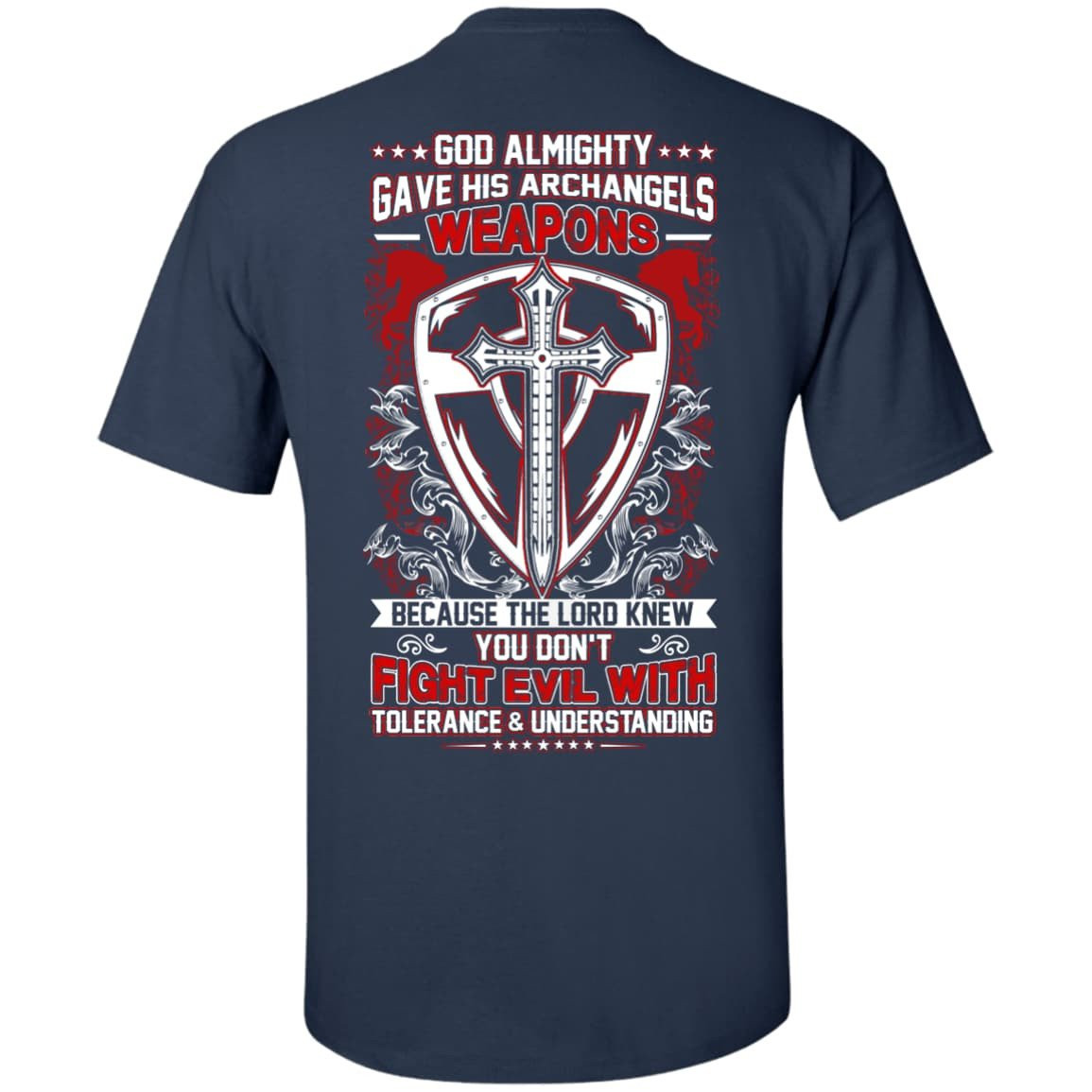 God Almighty Gave His Archangels Weapons-T-Shirt & Hoodie-Classic T-Shirt-Navy