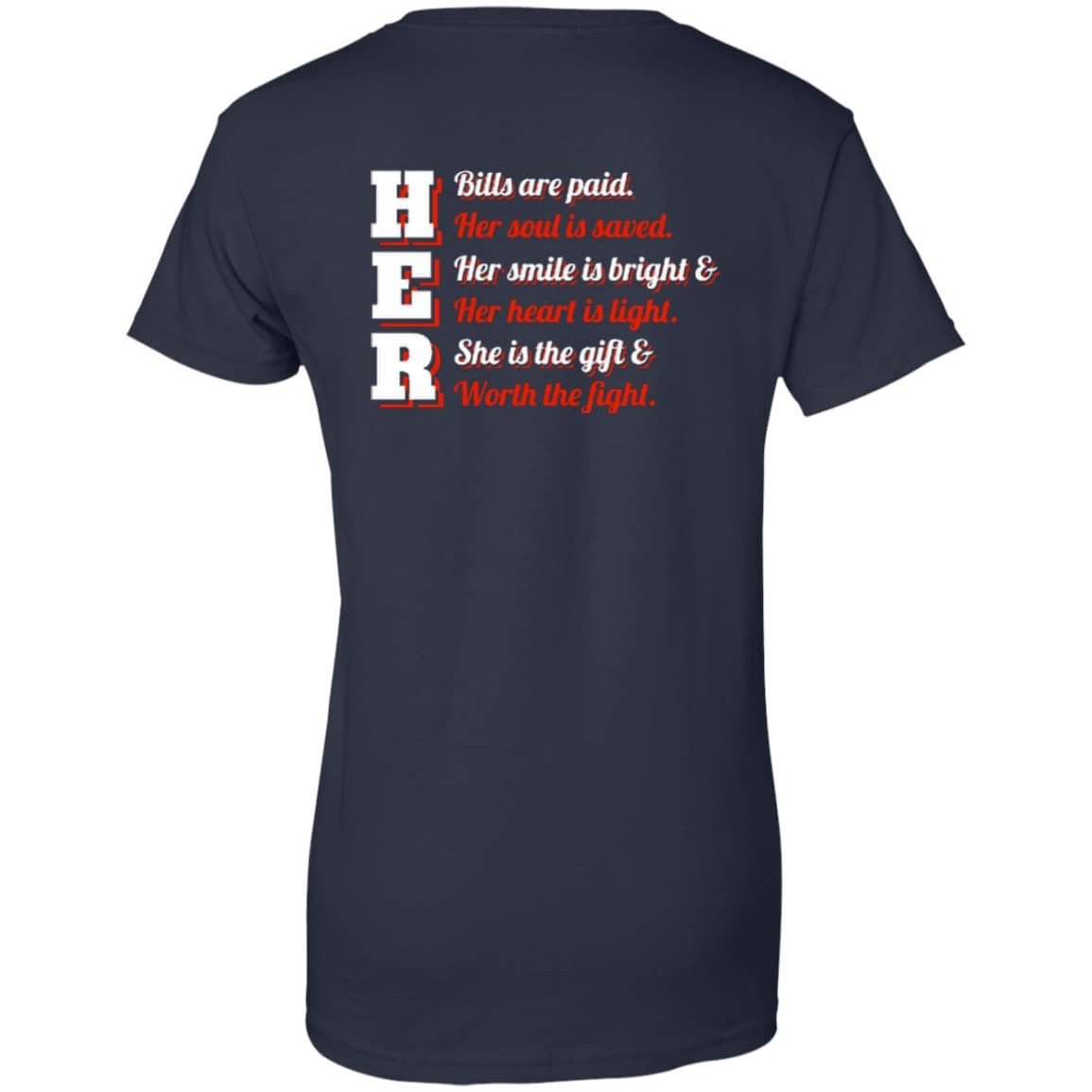 Her Bills Are Paid Her Soul Is Saved-T-Shirt & Hoodie-Women's T-Shirt-Navy