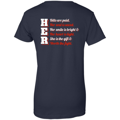 Her Bills Are Paid Her Soul Is Saved-T-Shirt & Hoodie-Women's T-Shirt-Navy